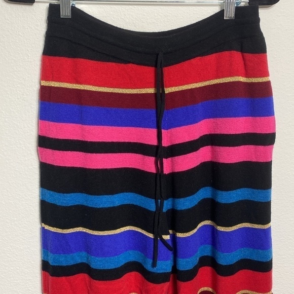 Ronny Kobo wool cashmere blend striped knit jogger pants - Picture 4 of 6